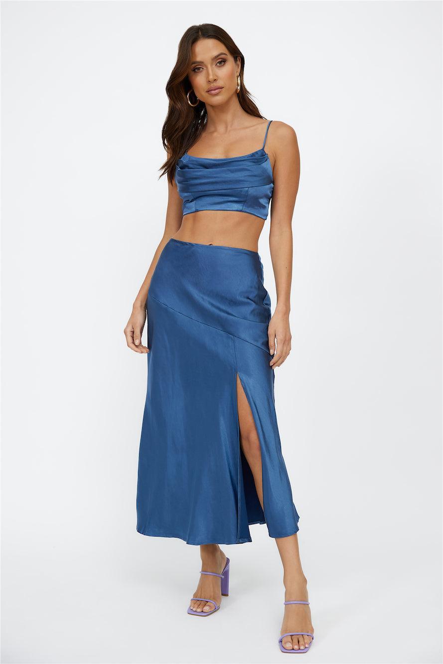 Best Dressed Crop Top Navy Product Image