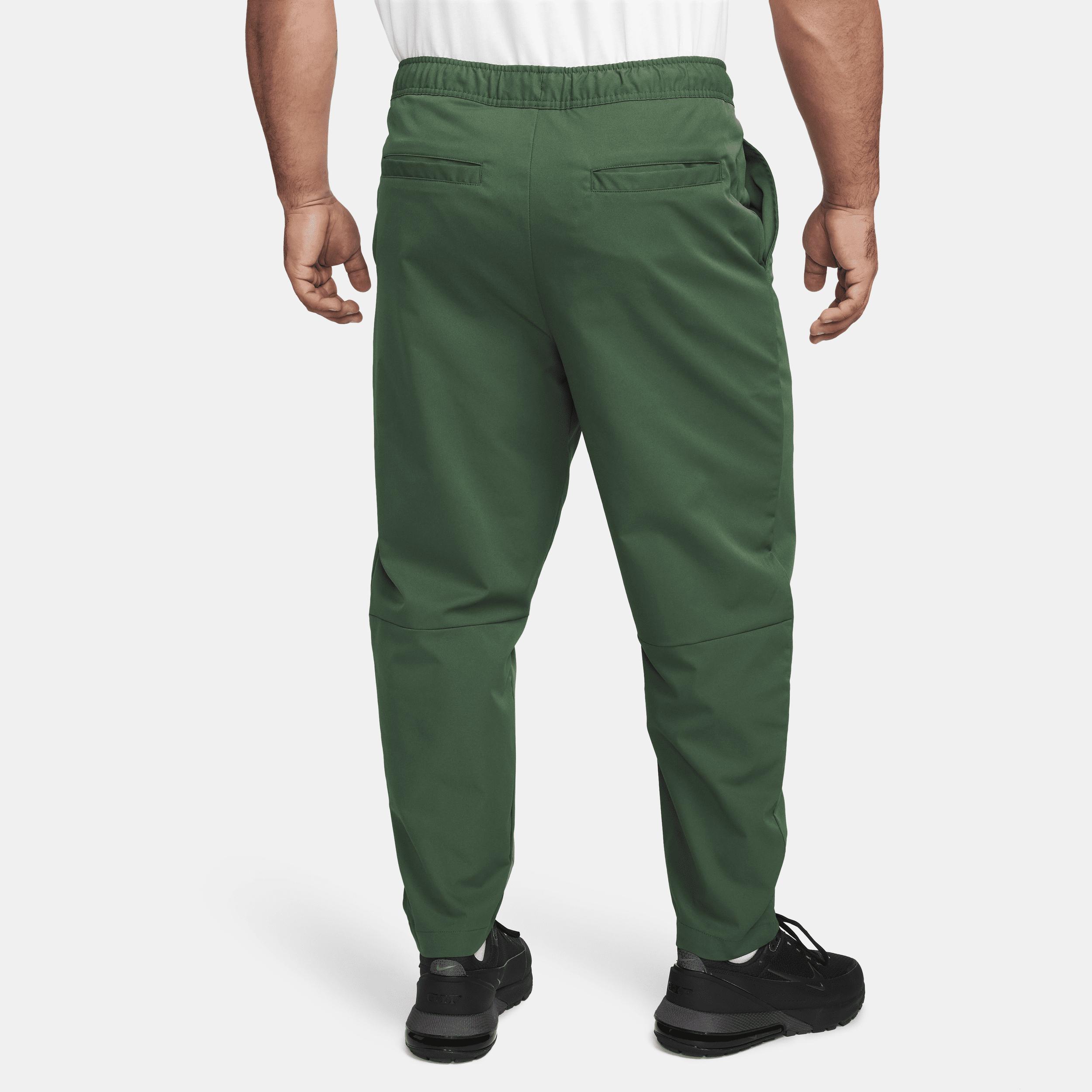 Nike Mens Woven Taper Leg Pants - Fir/White Product Image