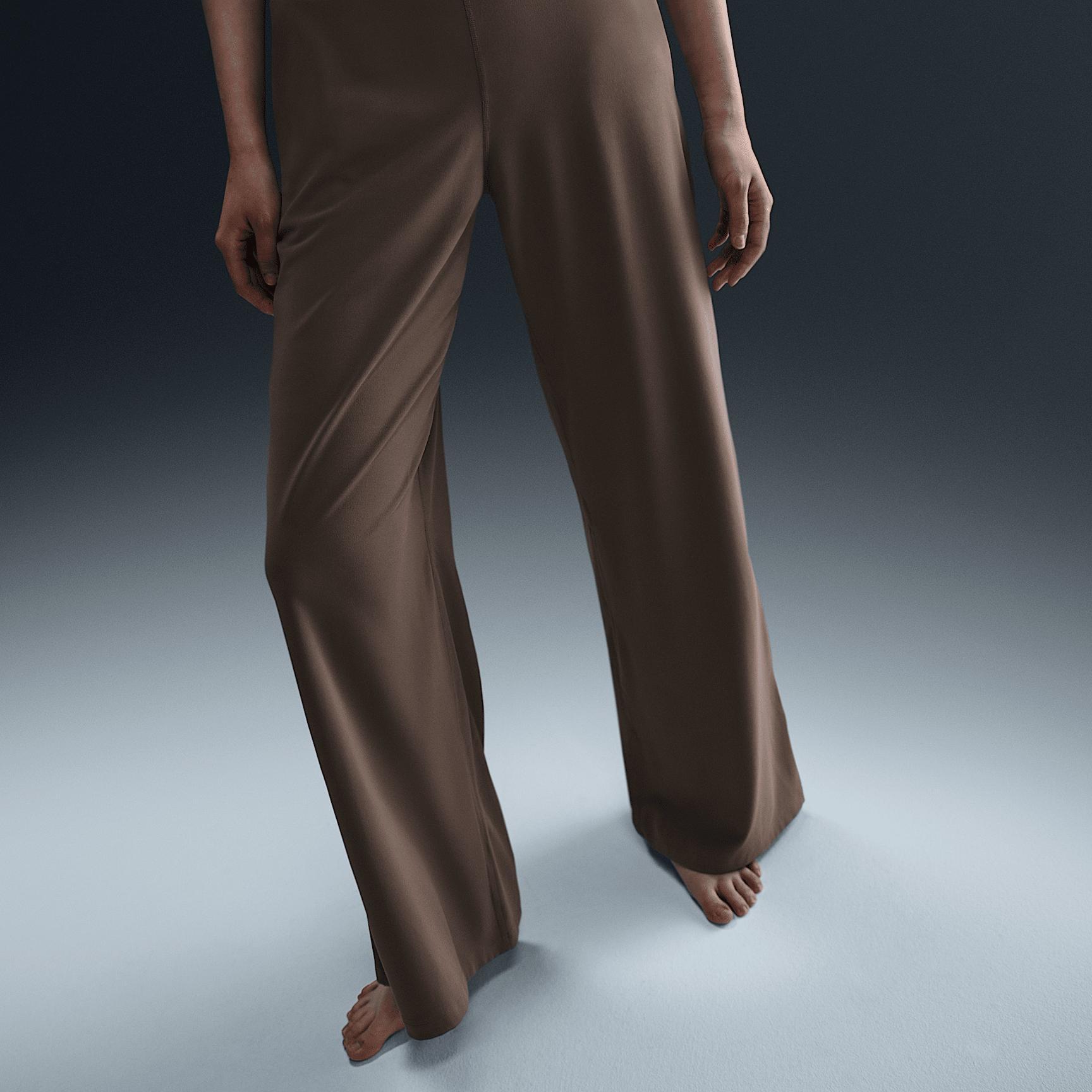 Nike Womens Zenvy Dri-FIT High-Waisted Wide-Leg Pants | HJ5360-010 Product Image