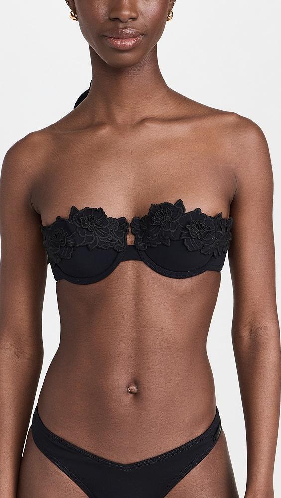 Zimmermann Halliday Embroidery Bra Swim Top | Shopbop Product Image