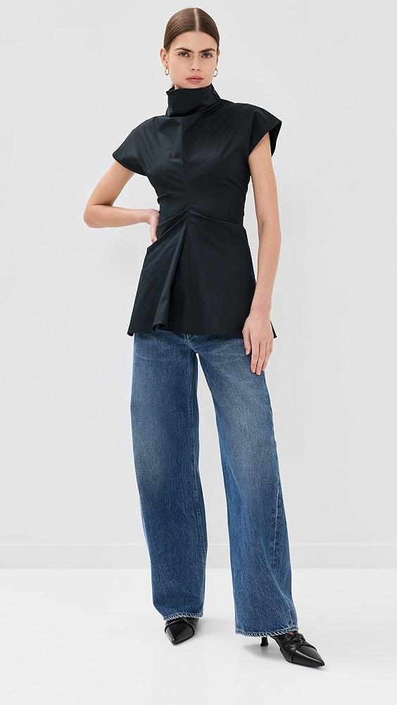 Rosetta Getty Funnel Neck Torqued Top | Shopbop Product Image