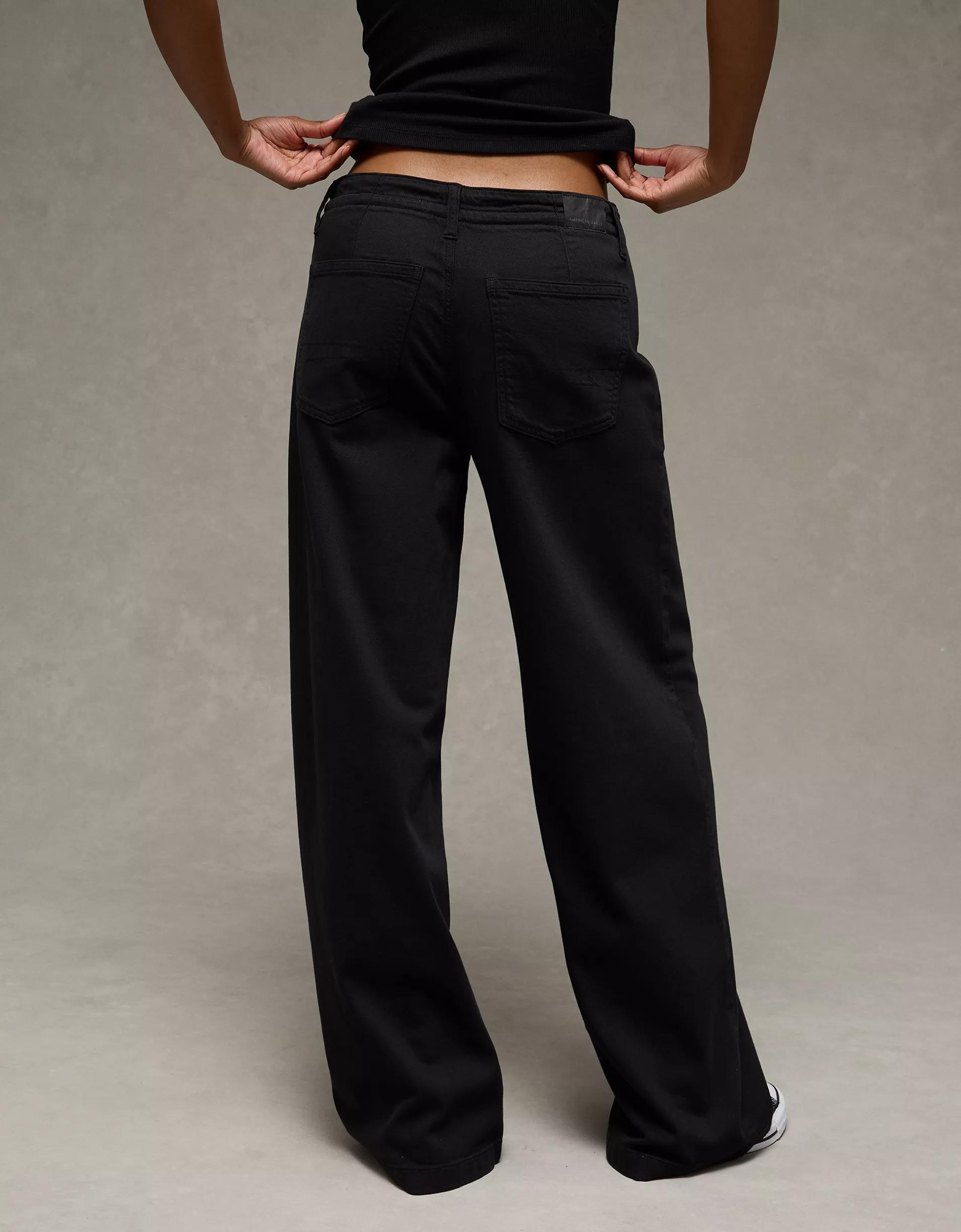 AE Dreamy Drape Stretch Low-Rise Ultra Wide-Leg Pant Product Image
