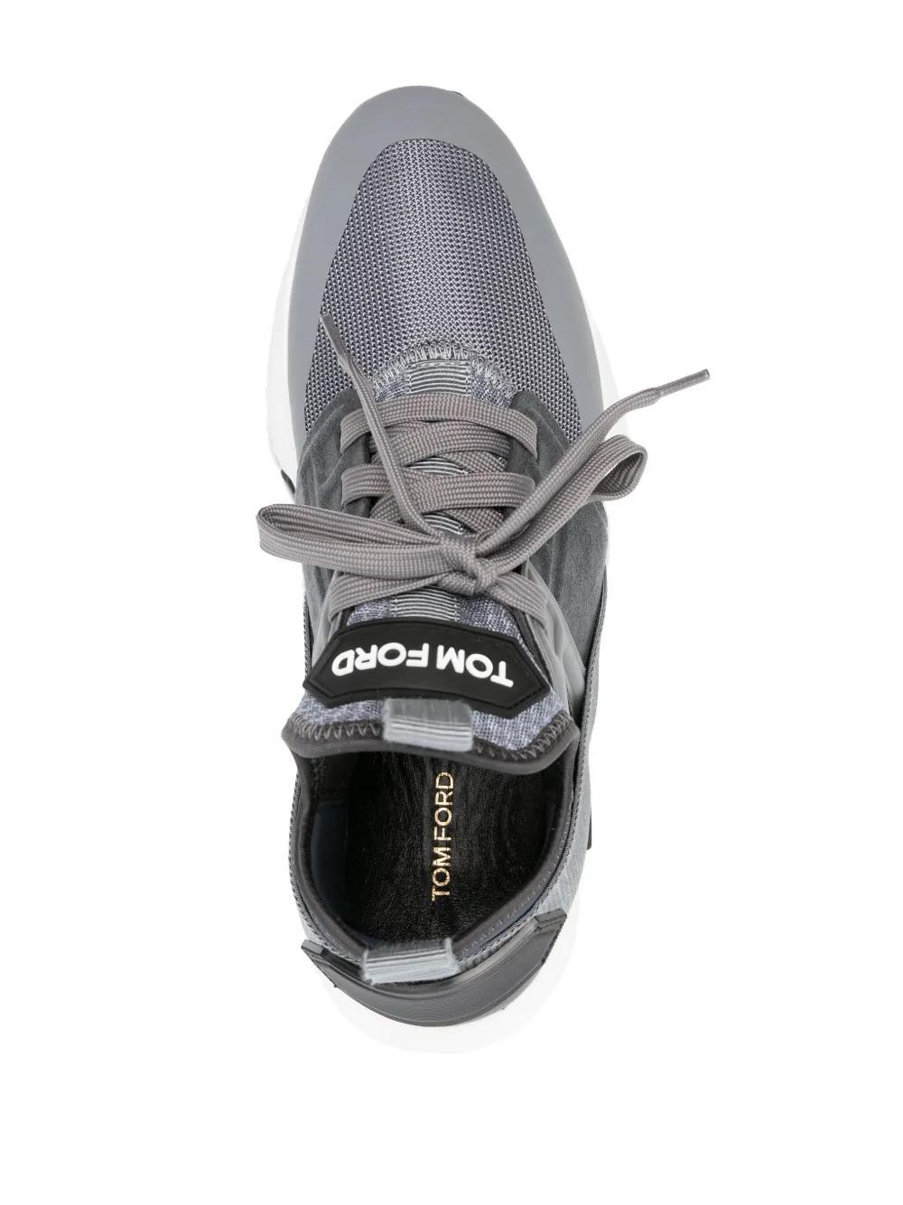 TOM FORD Jago Sock-style Sneakers In Grey Product Image