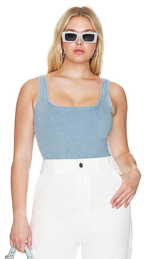 Indigo Modern Tank Bodysuit Good American Product Image