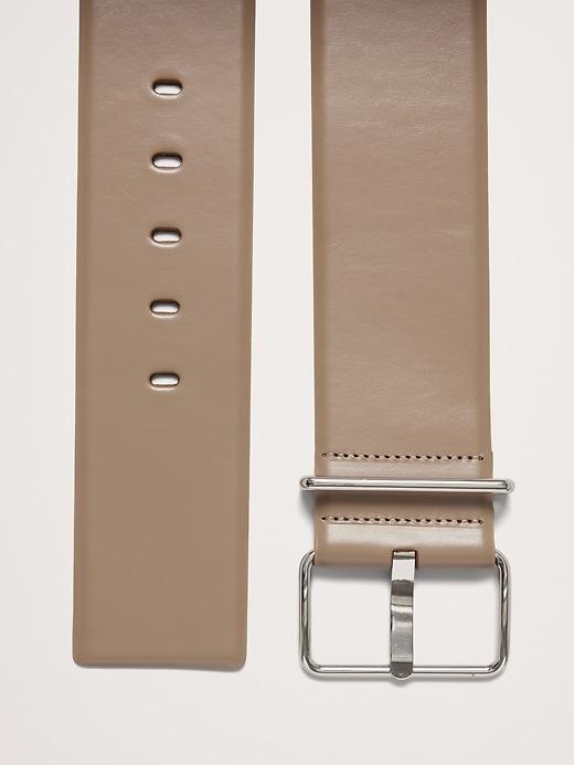 Leather Square-Buckle Waist Belt Product Image