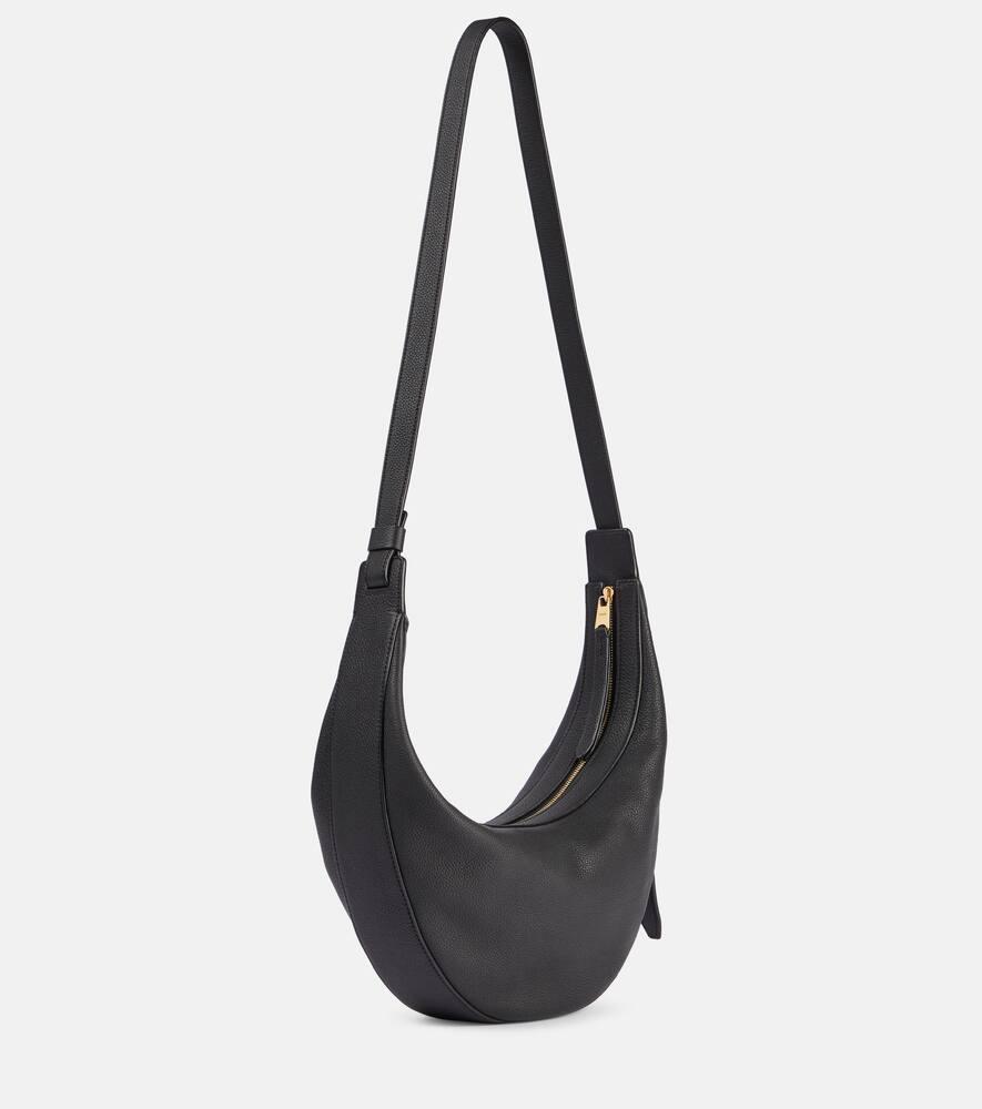 KHAITE Augustina Small Leather Crossbody Bag In Black Product Image