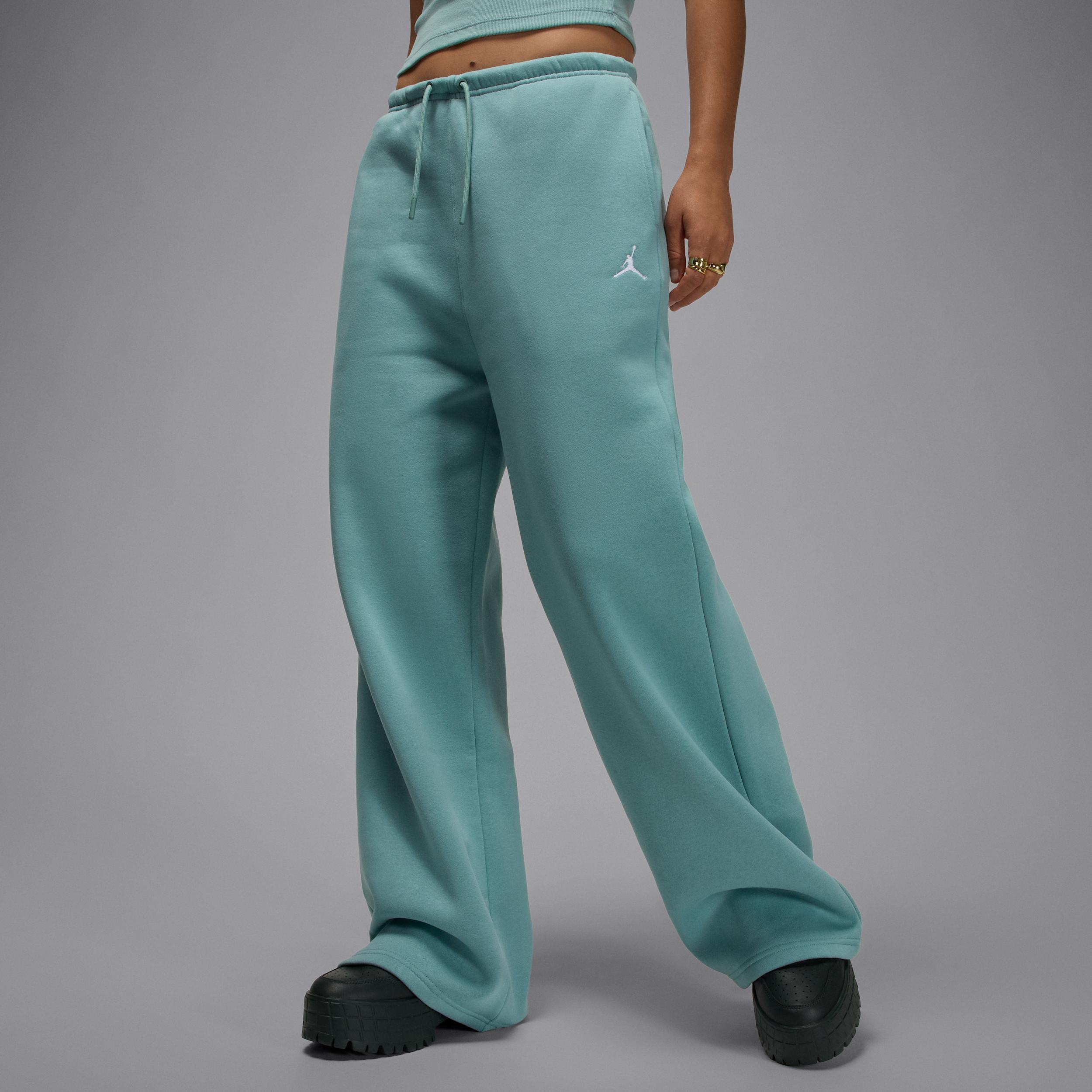 Jordan Womens Jordan Brooklyn Fleece OH Pants - Womens Cannon/White Product Image