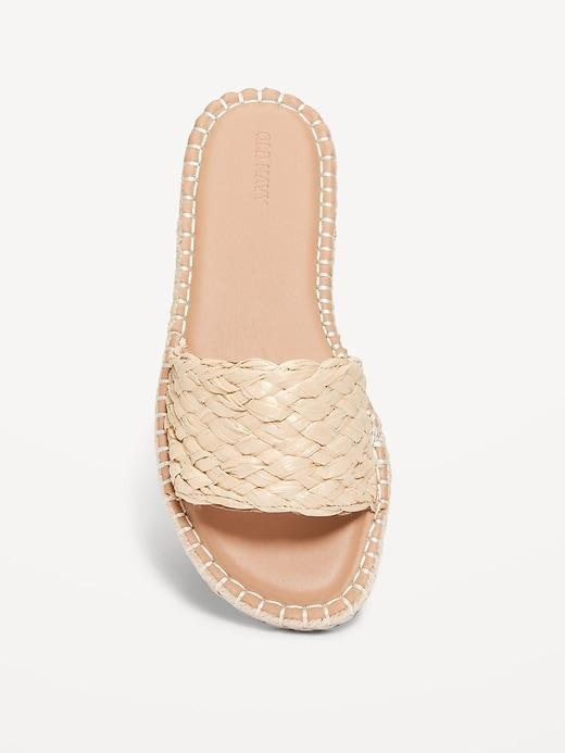 Raffia Espadrille Slide Sandal Product Image