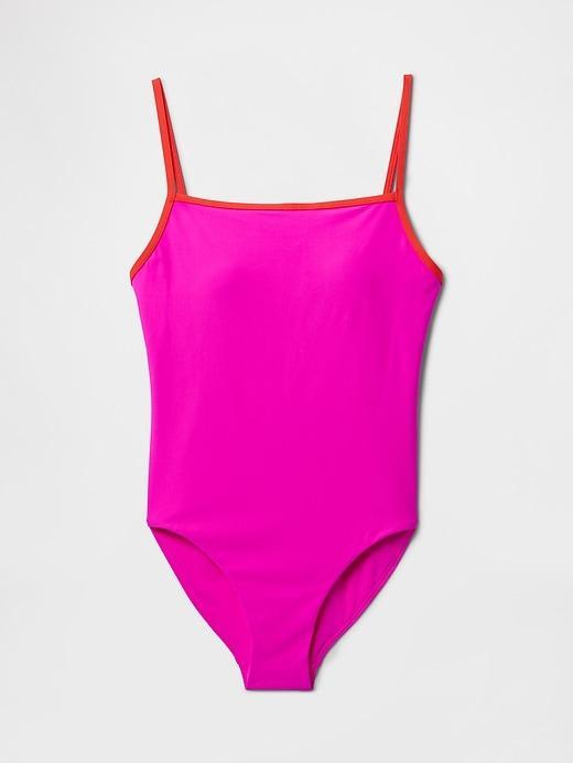 Square-Neck One-Piece Swimsuit Product Image