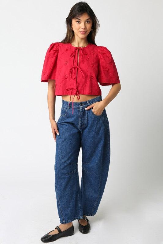 Ciera Tie Front Top Product Image