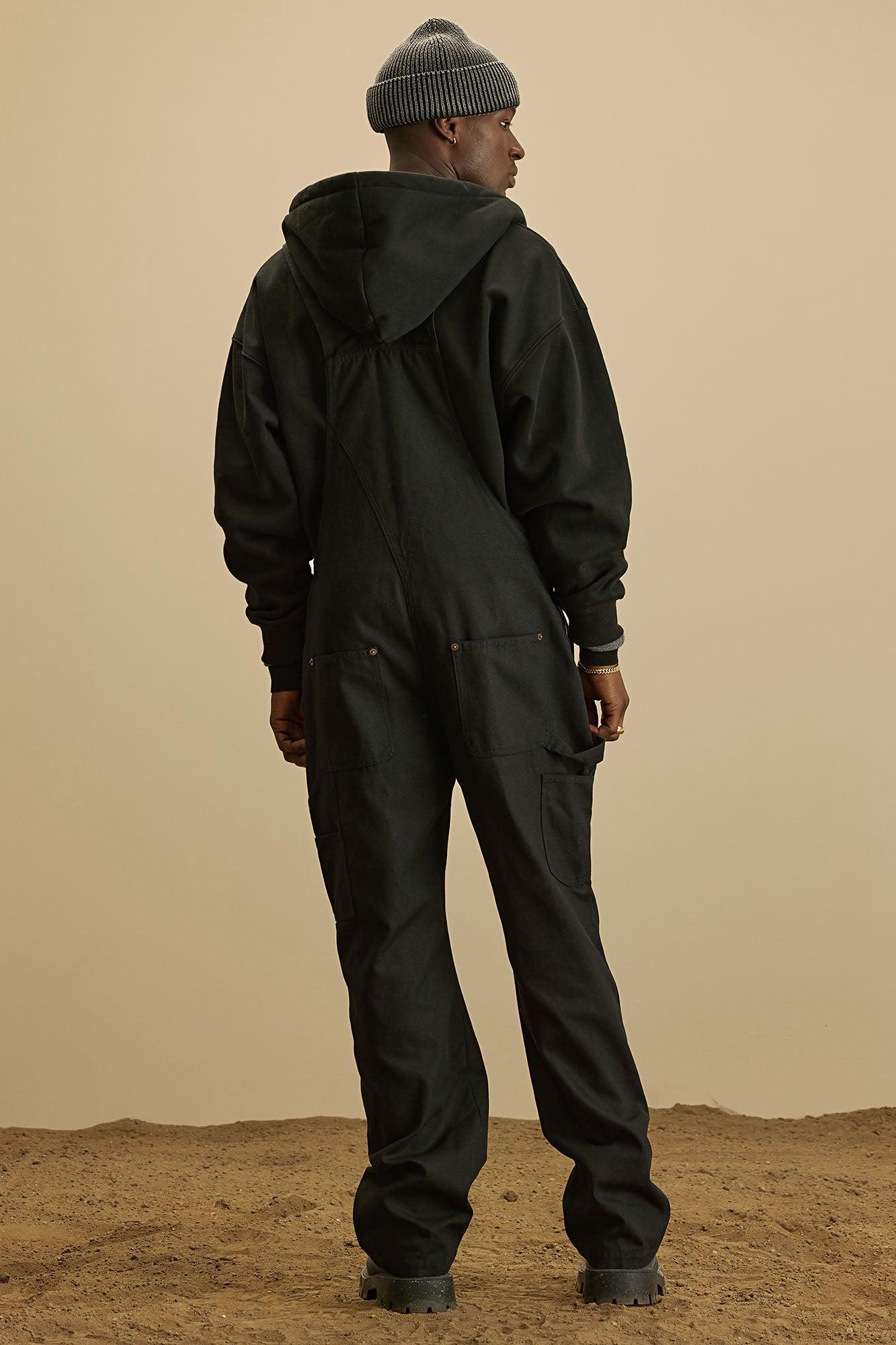 Alexander Utility Canvas Overalls - Black Product Image