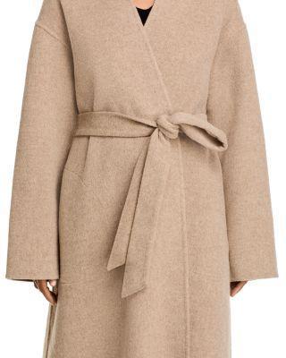 Wool Blend Wrap Coat Product Image
