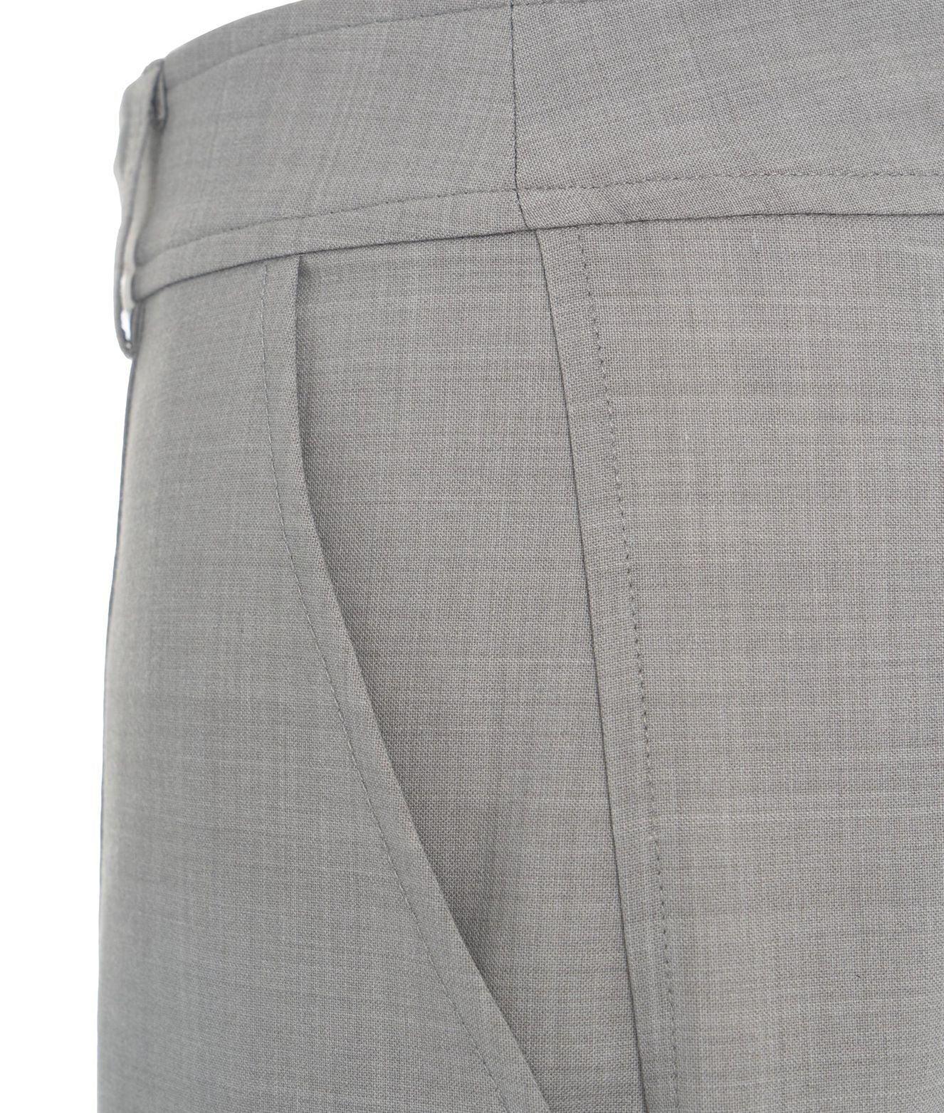Wide leg pants in virgin wool blend Product Image