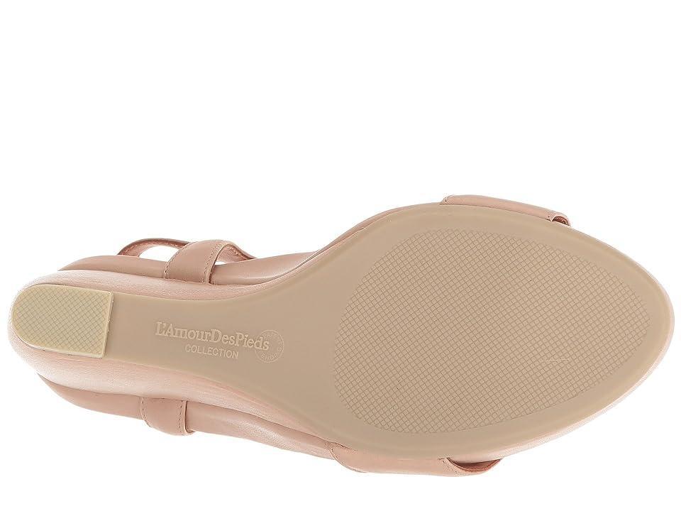 L'Amour Des Pieds Idelle (Nude Nappa) Women's Sandals Product Image