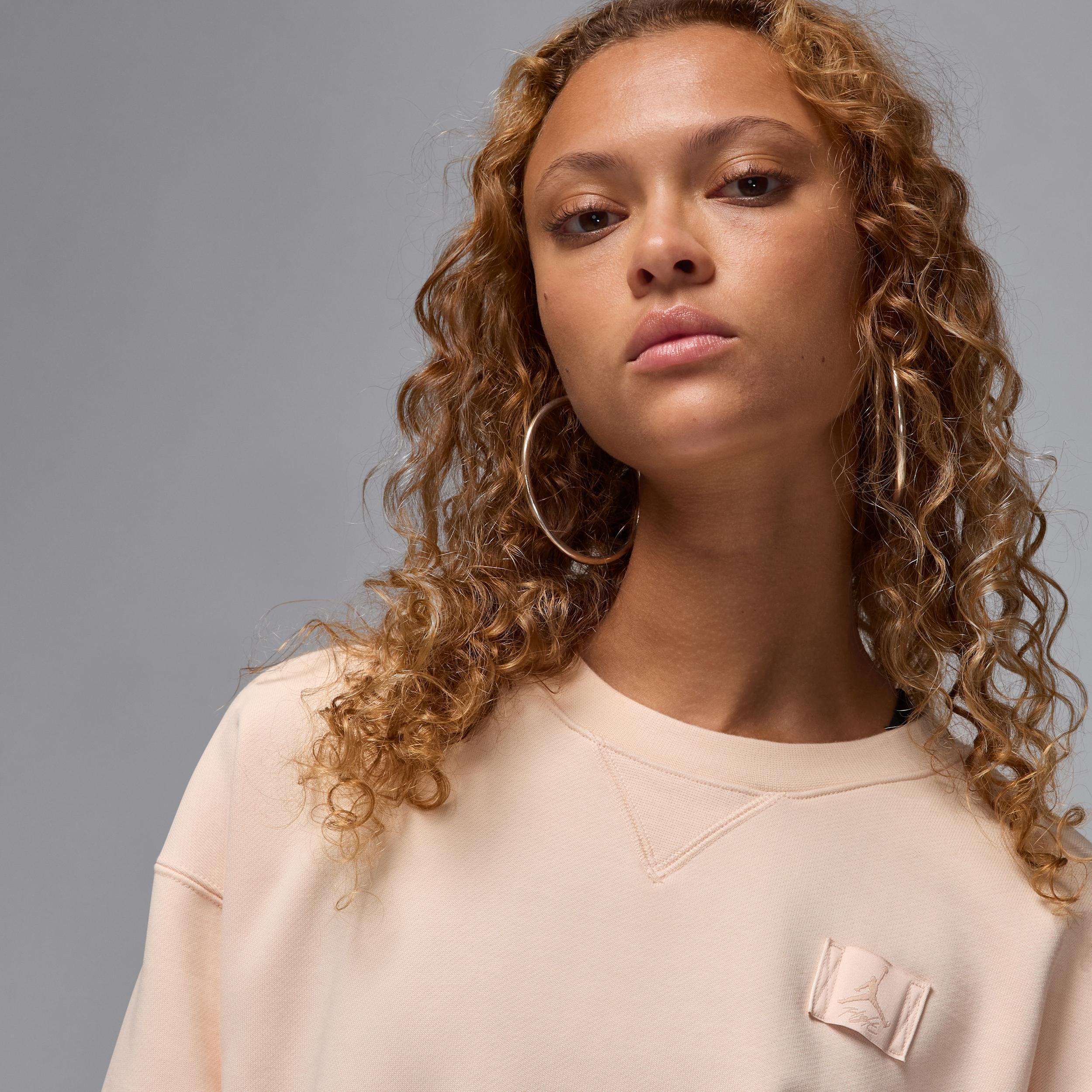 Women's Jordan Flight Fleece Crew-Neck Sweatshirt Product Image