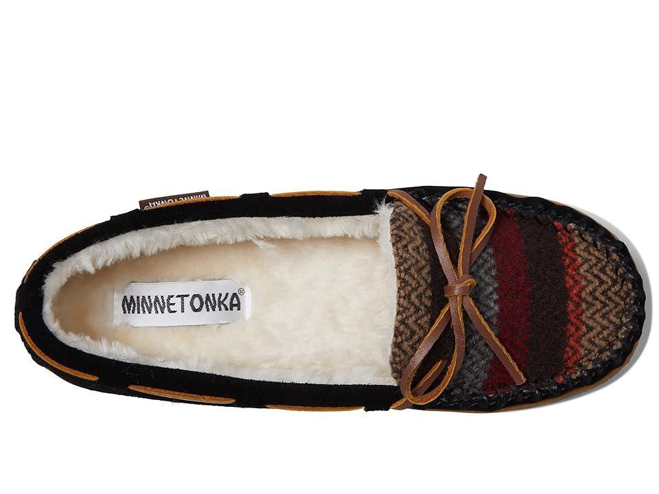 Minnetonka Womens Tilia Suede Chevron Stripe Moccasins Product Image