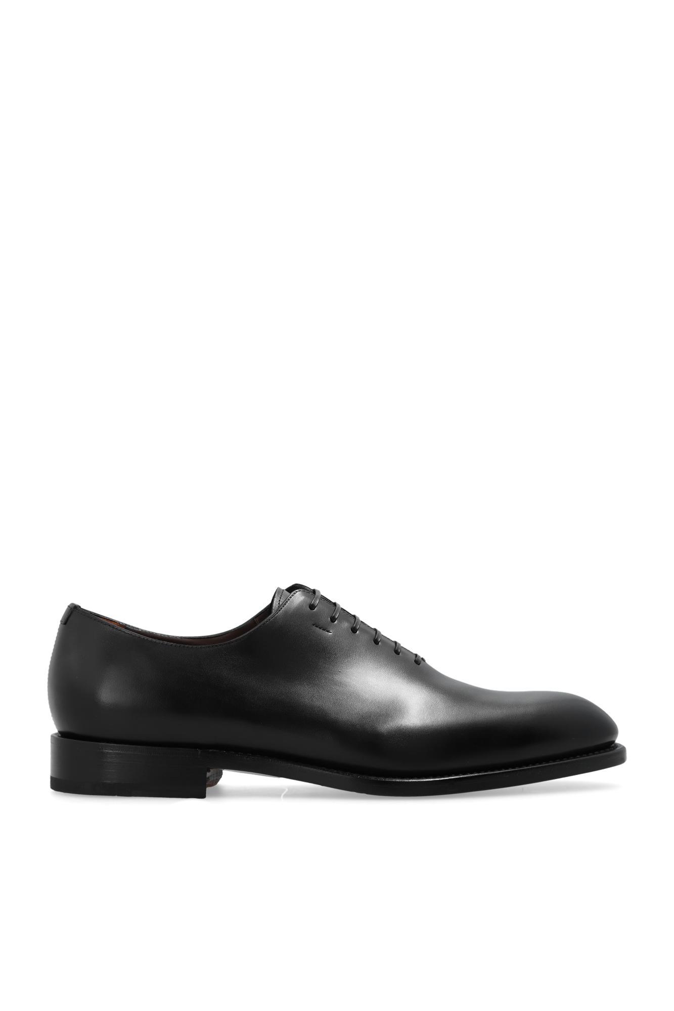 FERRAGAMO Leather Oxford In Black Product Image