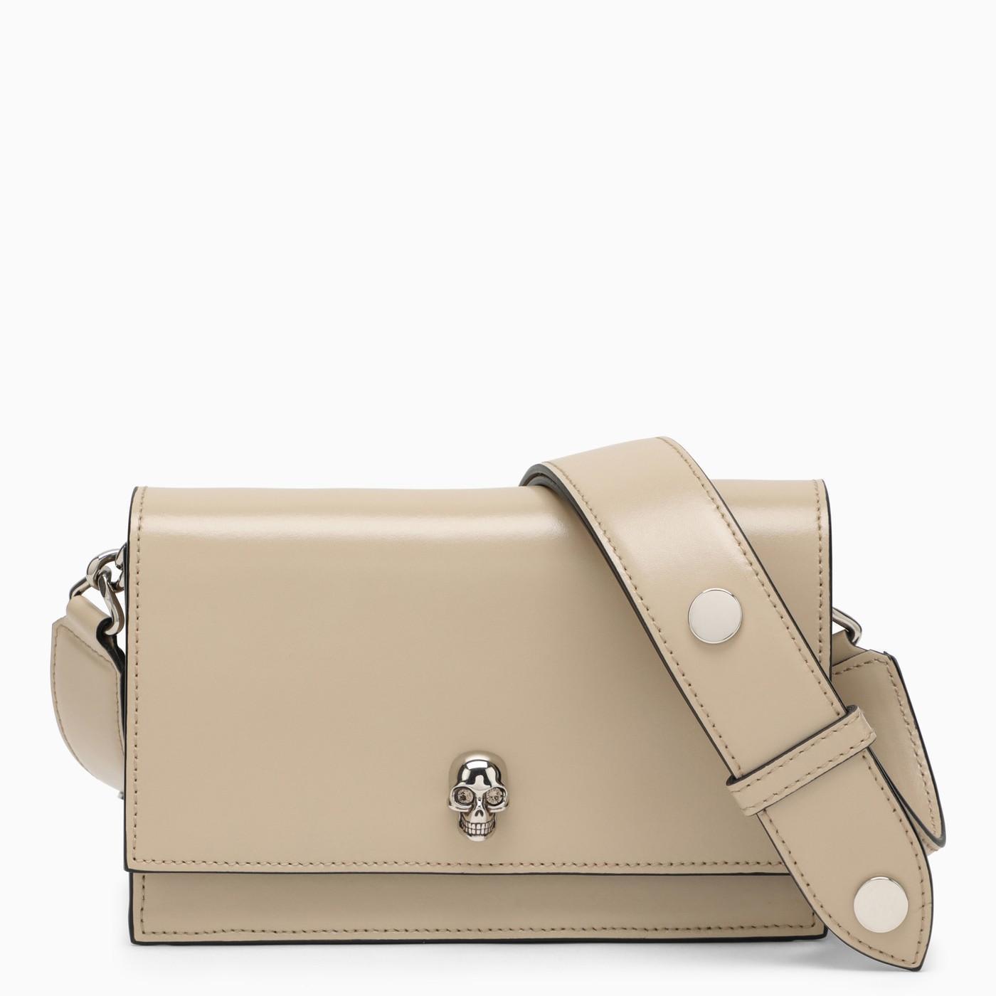 ALEXANDER MCQUEEN Skull Foldover-top Shoulder Bag In Neutrals Product Image