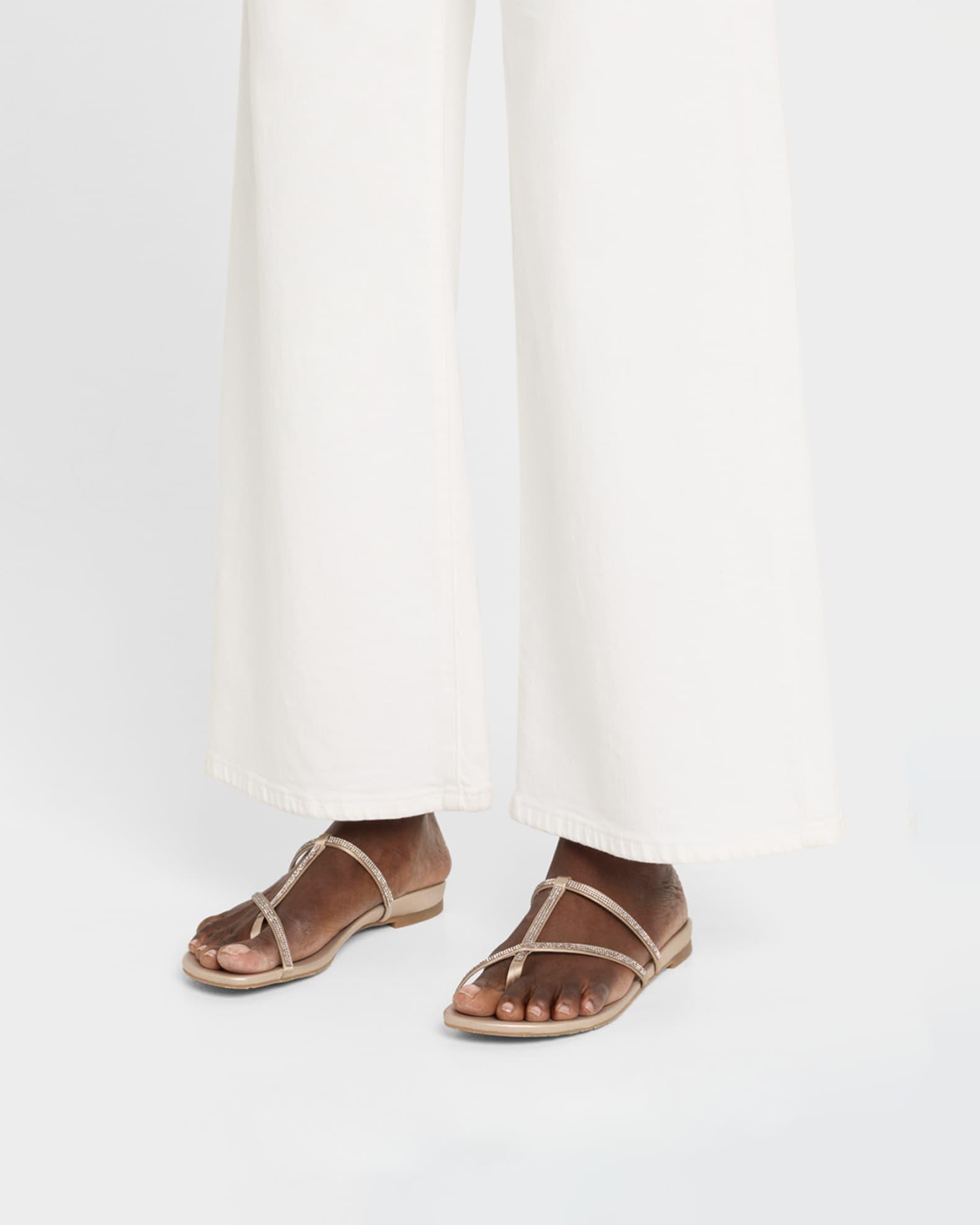 Belisa Crystal-Embellished Flat Thong Sandals Product Image