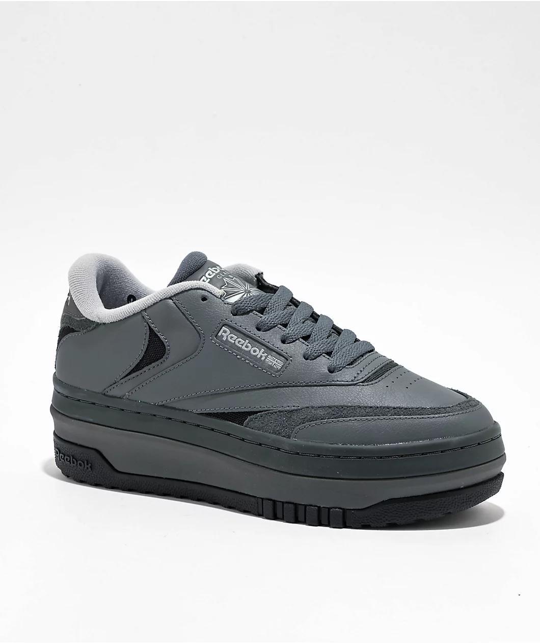 Reebok Club C Extra Dark Grey Platform Shoes Product Image