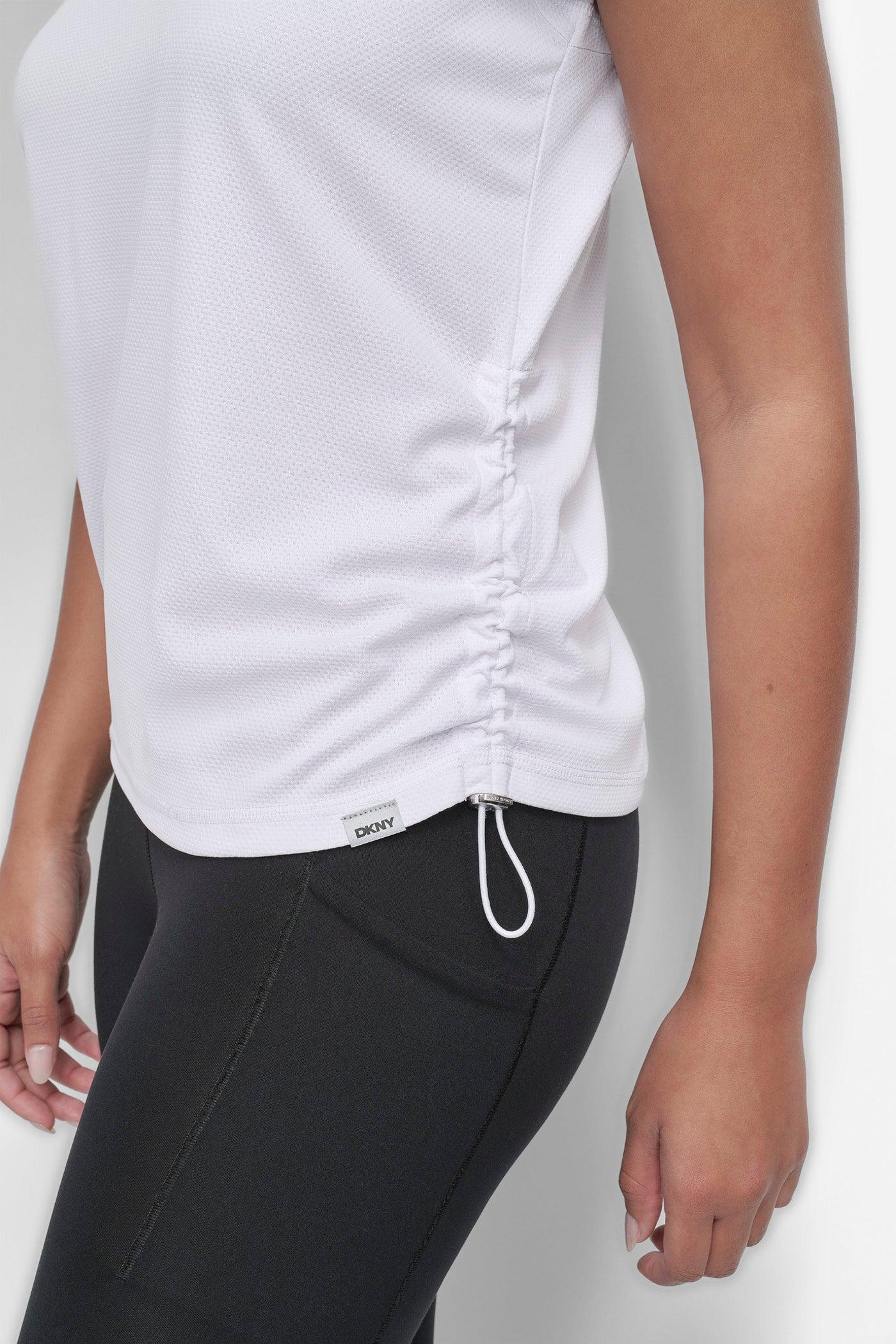 RUCHED TECH-MESH PERFORMANCE TEE Product Image
