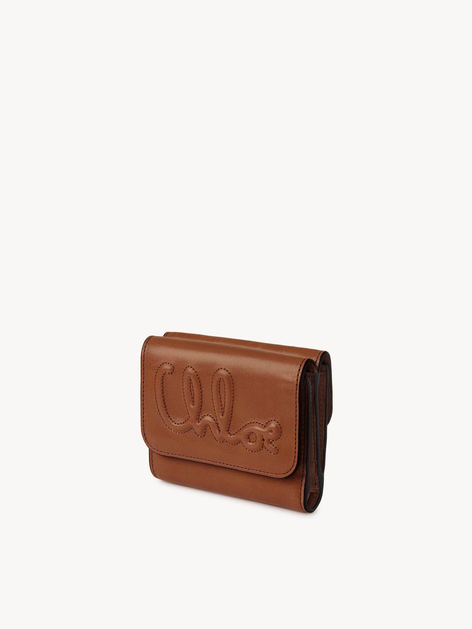 C Chloé small tri-fold in shiny leather Product Image