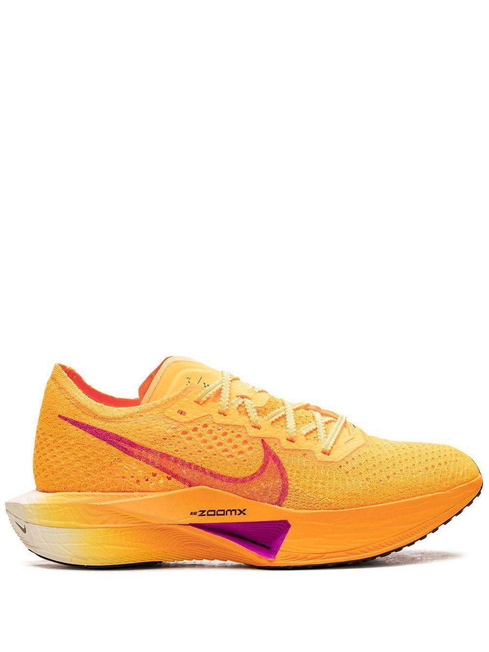 NIKE Zoomx Vaporfly Next% 3 "laser Orange" Sneakers In Laser Orange/hyper Violet/citron Pulse Product Image