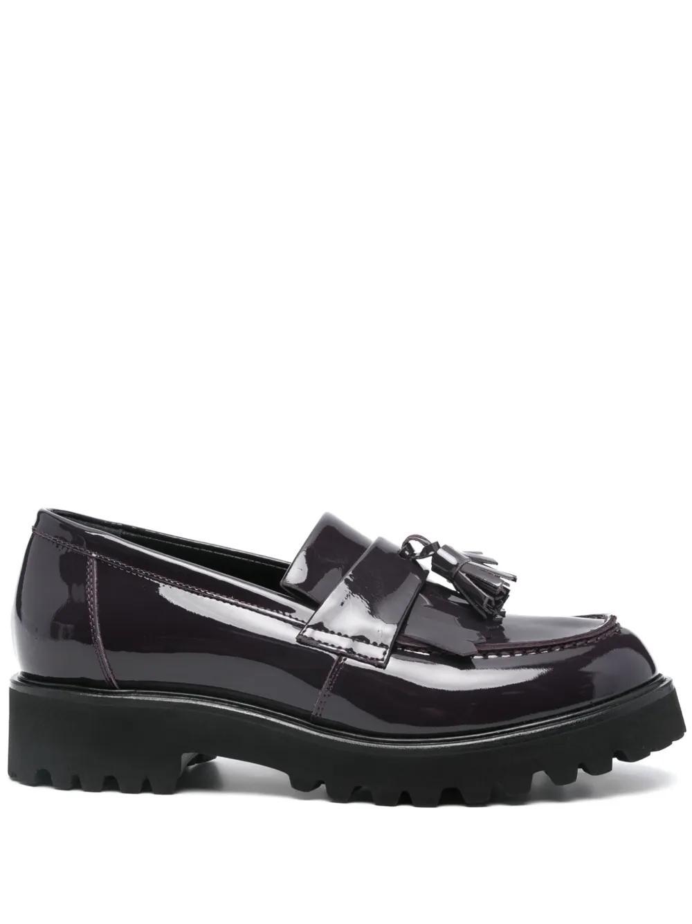 AGL ATTILIO GIUSTI LEOMBRUNI 40mm Goldie Loafers In Purple Product Image