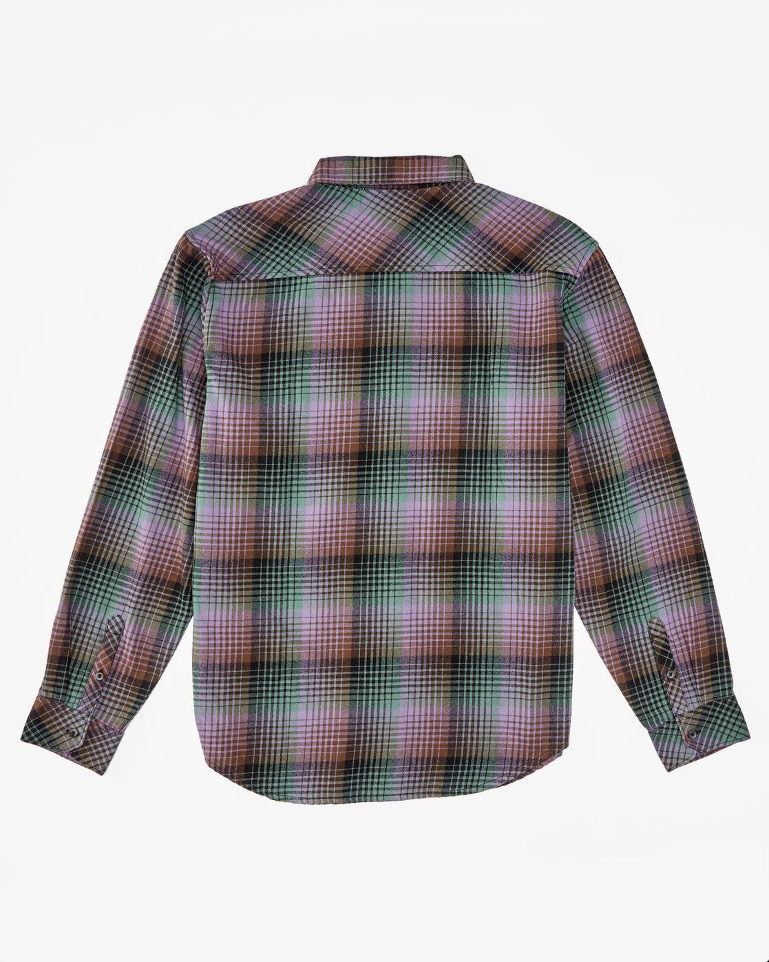 Coastline Flannel Long Sleeve Shirt - Dusty Grape Male Product Image