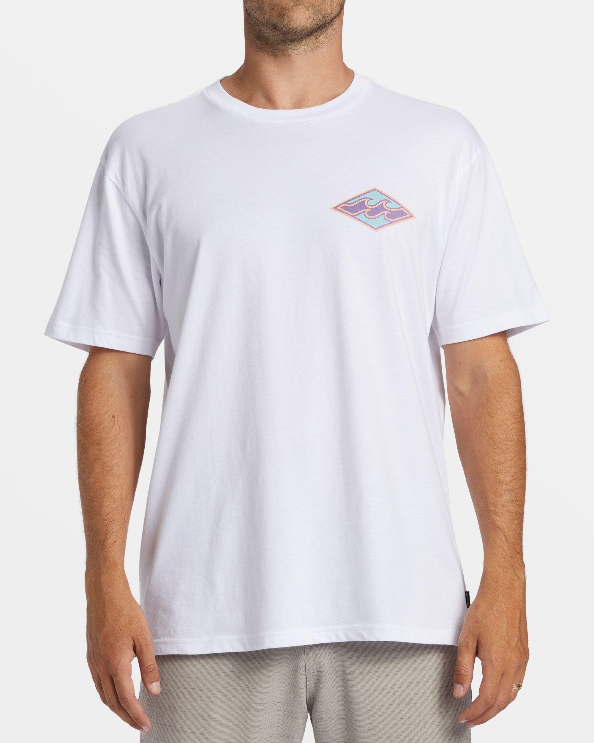 Crayon Wave T-Shirt - White Male Product Image