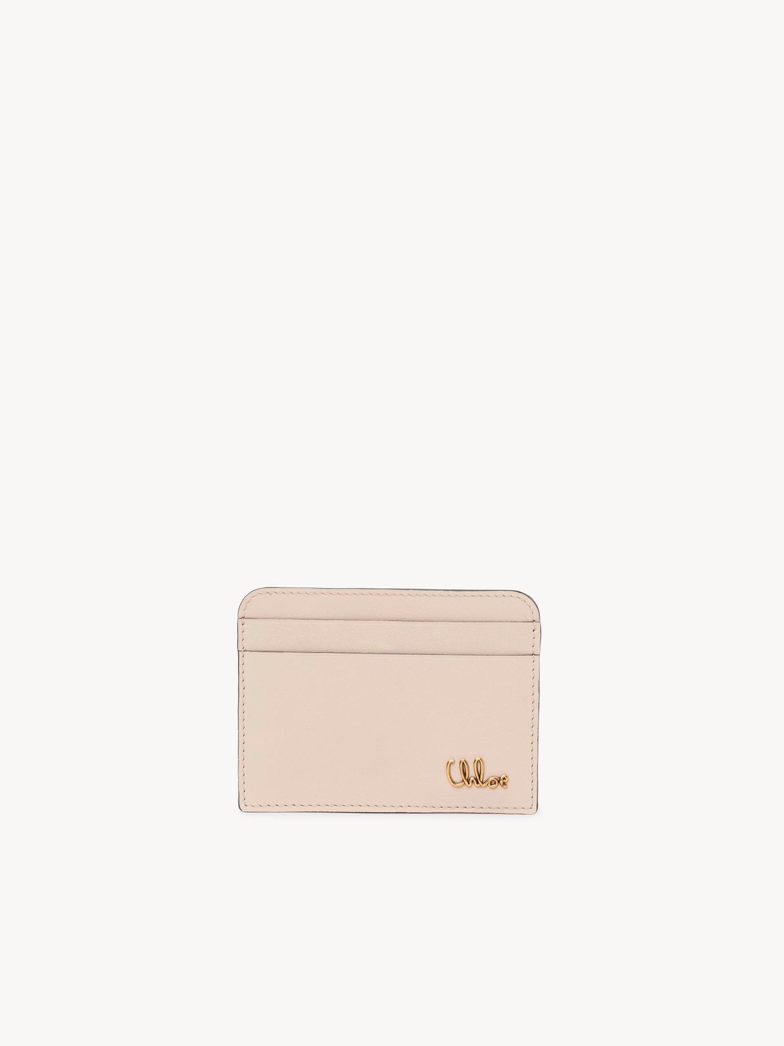 Chloé Iconic card holder in shiny leather Product Image