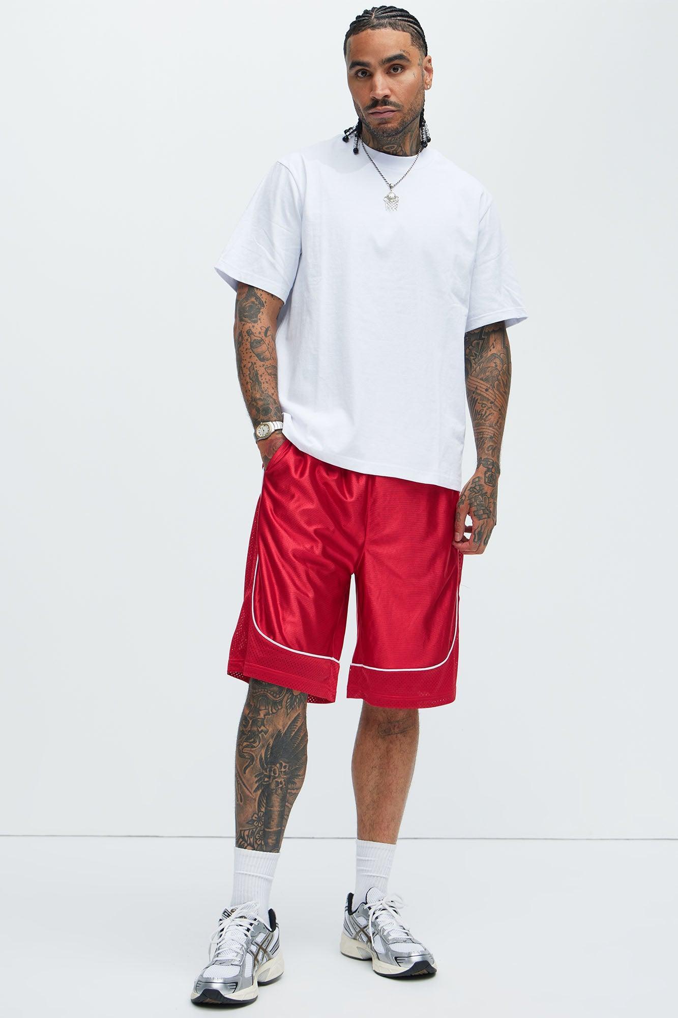 Game Time Mesh Shorts - Red Product Image