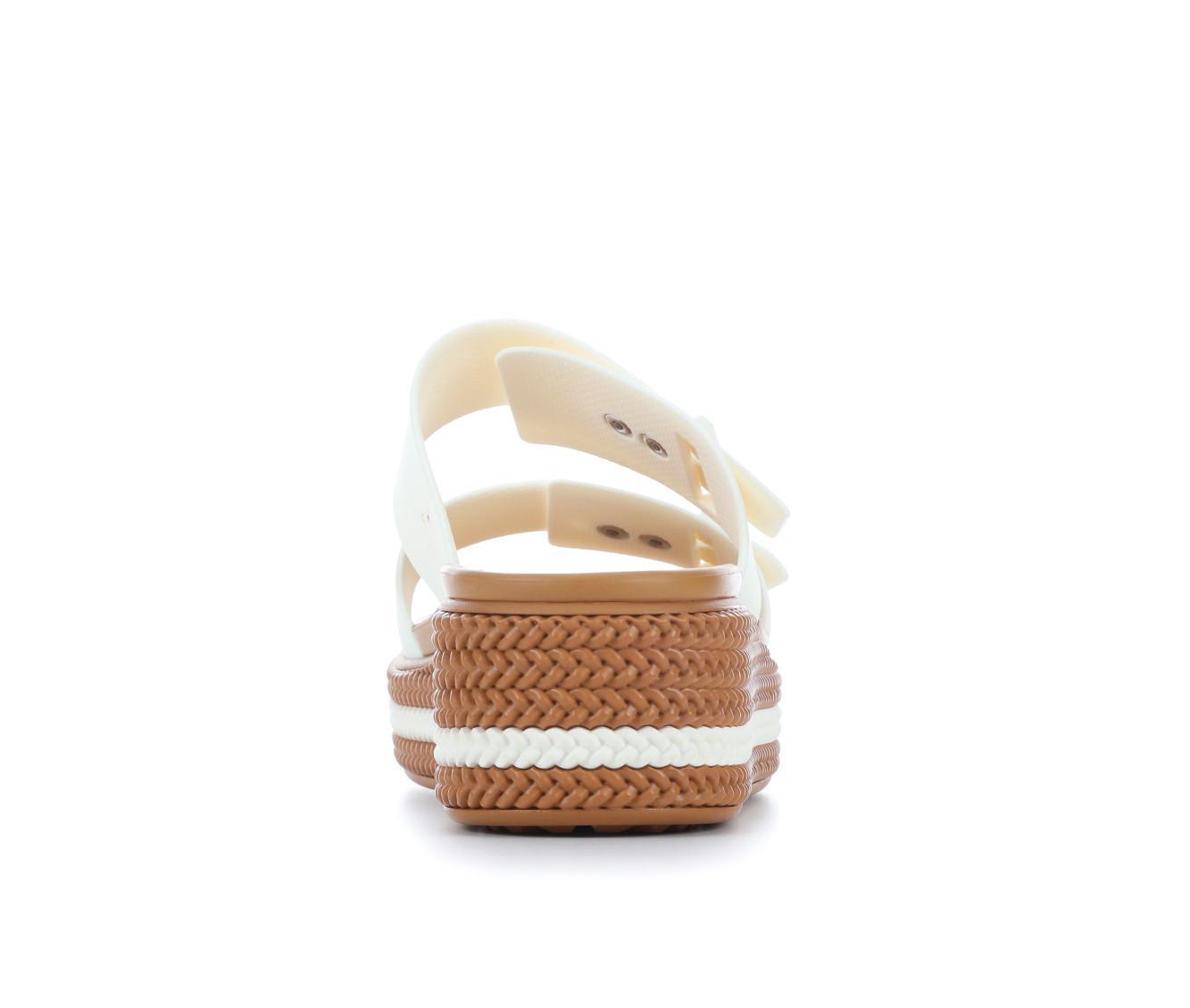Women's Crocs Brooklyn Woven Buckle Wedge Sandals Product Image
