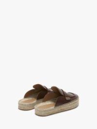 LEATHER ESPADRILLE LOAFER MULES in brown | JW Anderson US  Product Image