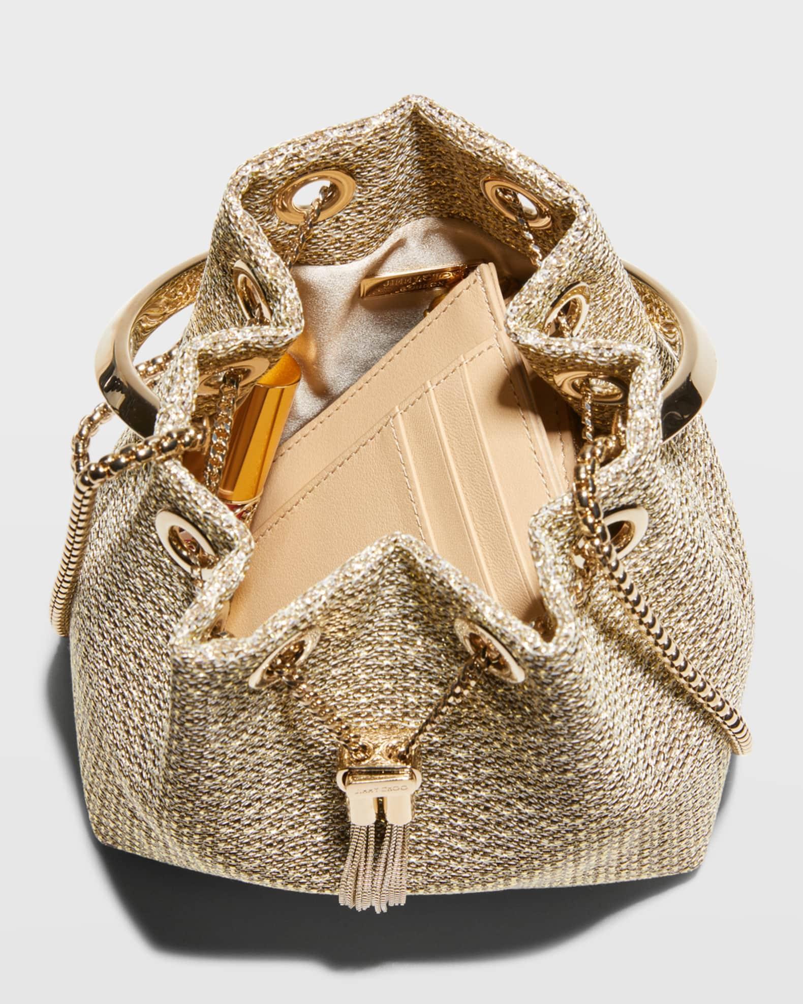 Bon Bon Metallic Top-Handle Bucket Bag Product Image