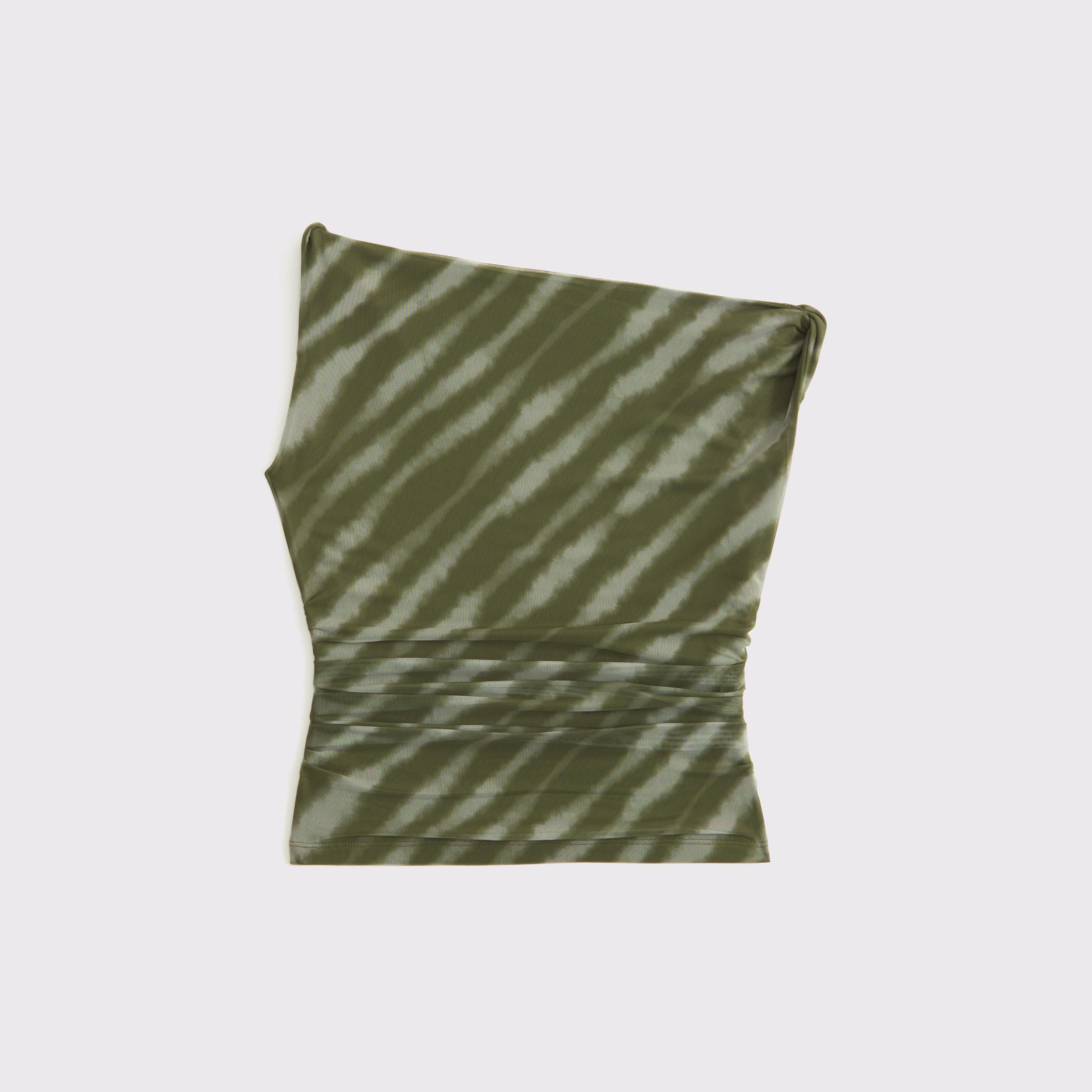 Asymmetrical Mesh Twist Top Product Image