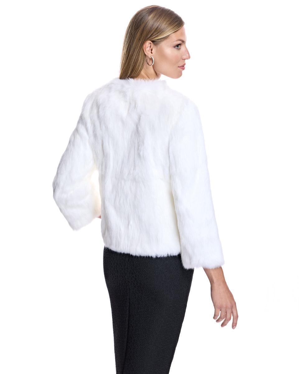 Collarless Rabbit Jacket Product Image