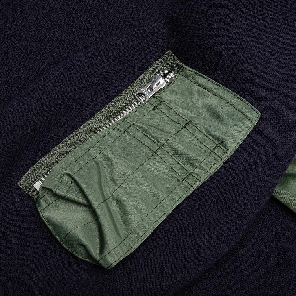 Sponge Sweat x MA-1 Hoodie 212 - Navy/Khaki Male Product Image