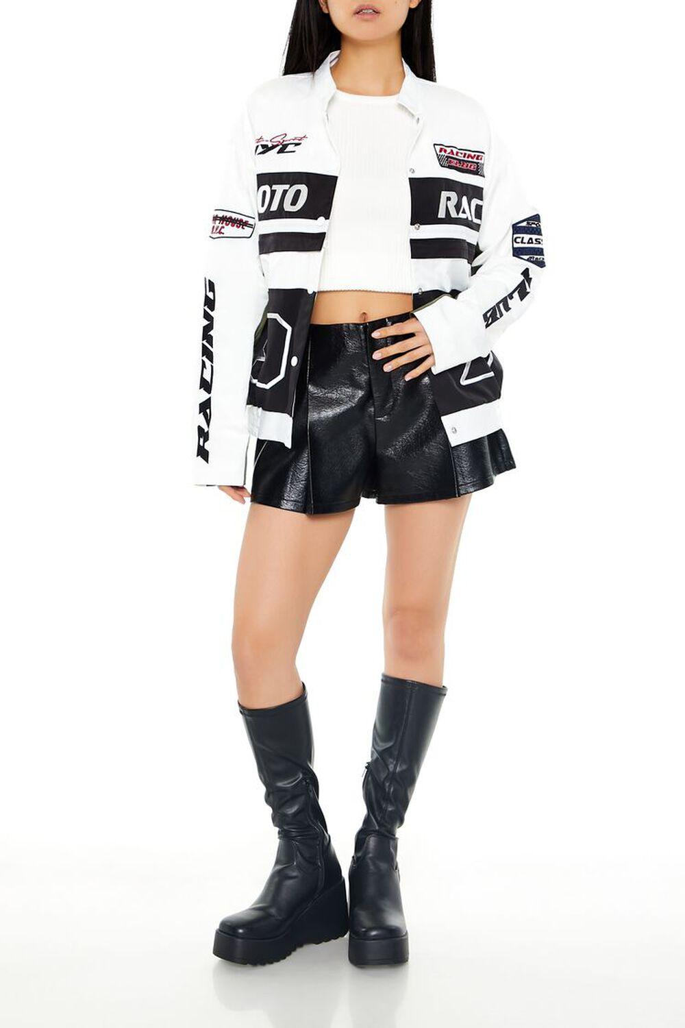 Colorblock Bomber Racing Jacket | Forever 21 Product Image