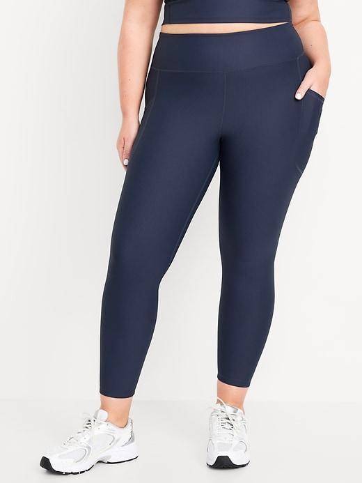 High-Waisted PowerSoft Rib Leggings Product Image