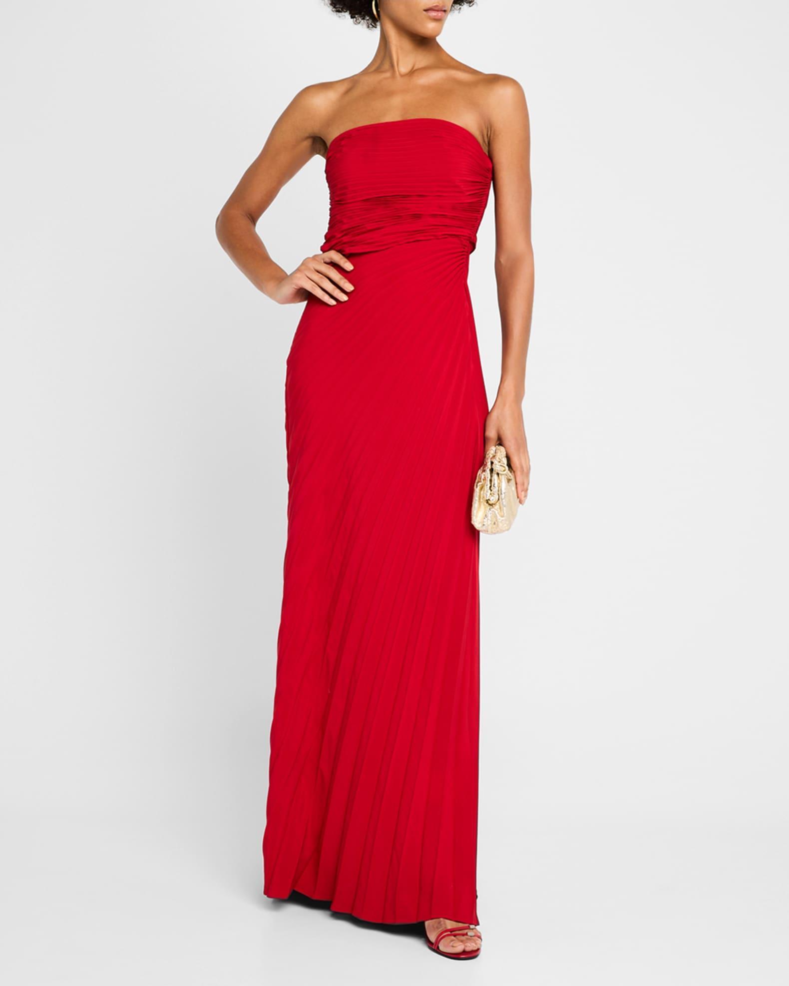 Bianca Pleated Strapless Gown Product Image