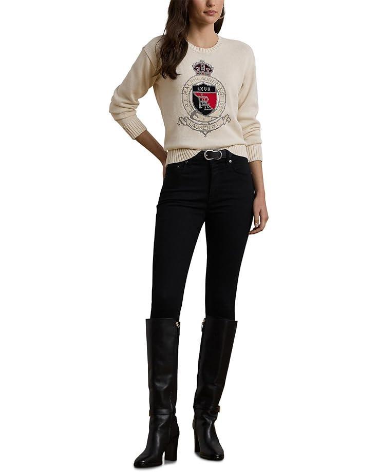 Cable-Knit Cotton Polo Sweater Product Image