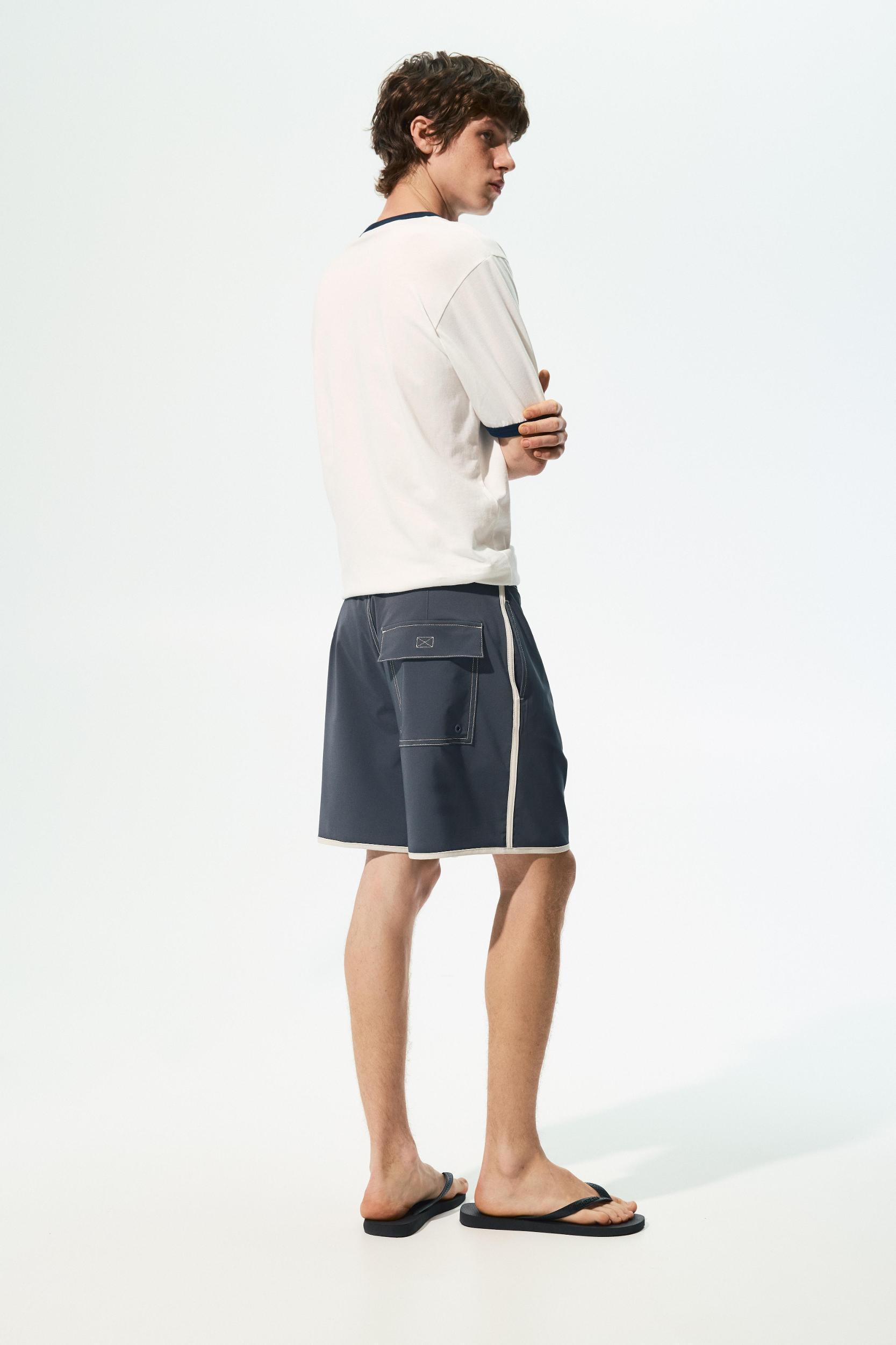Board shorts with contrast trims Product Image