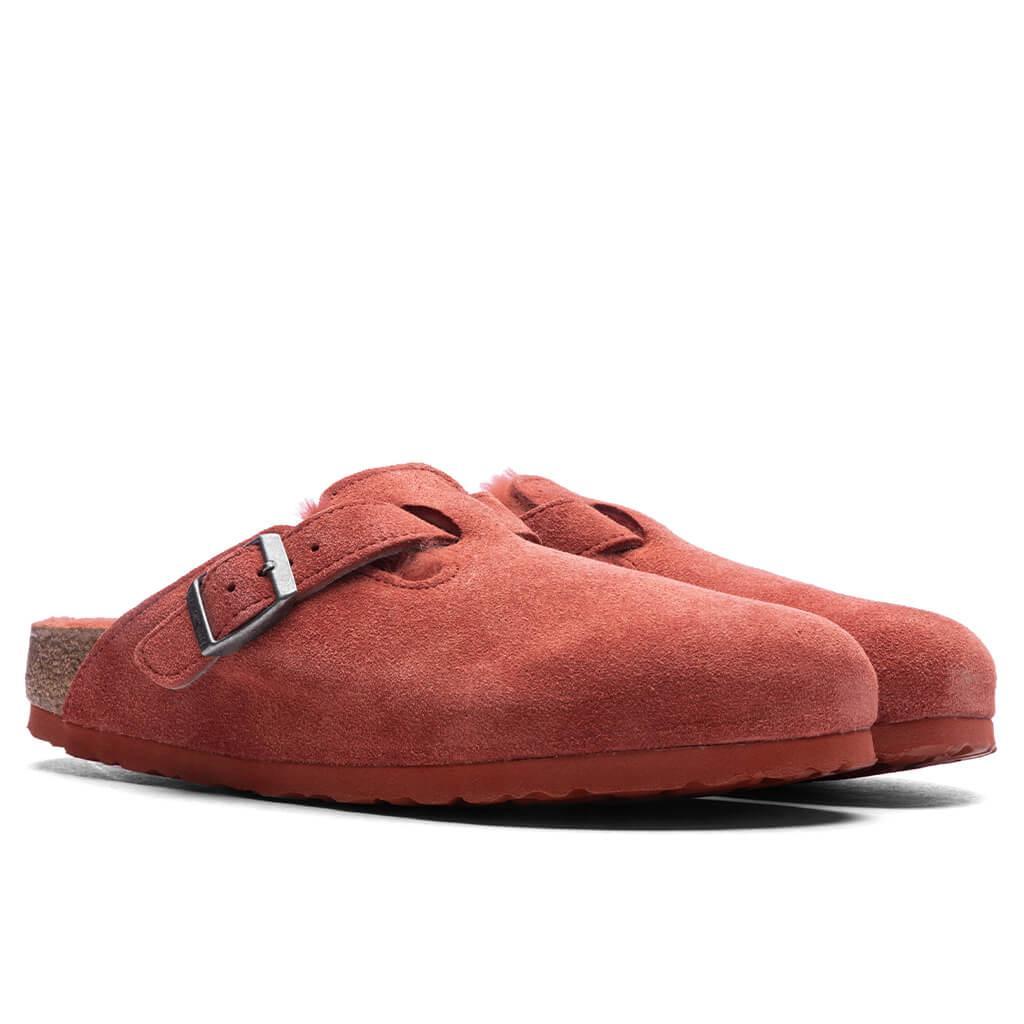 Women's Narrow Boston Suede - Sienna Red Female Product Image