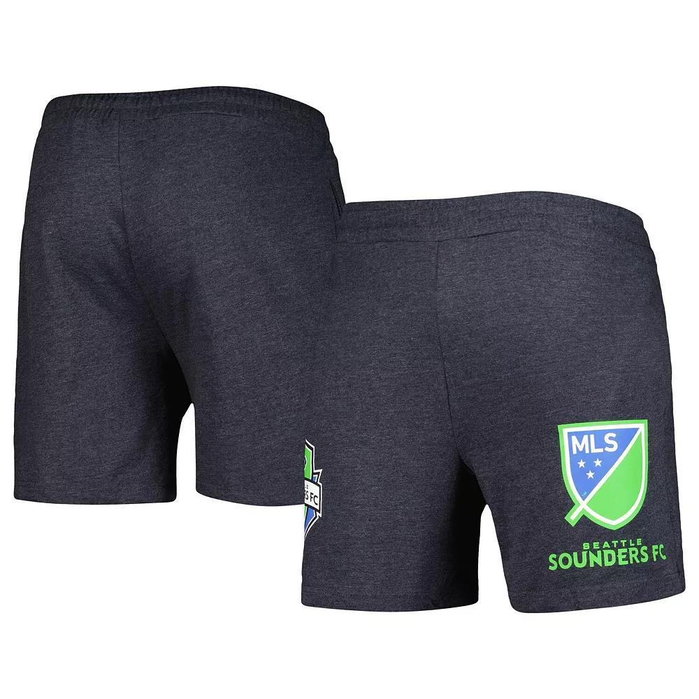 Men's Concepts Sport  Charcoal Seattle Sounders FC Multi-Logo Shorts, Size: XL Product Image