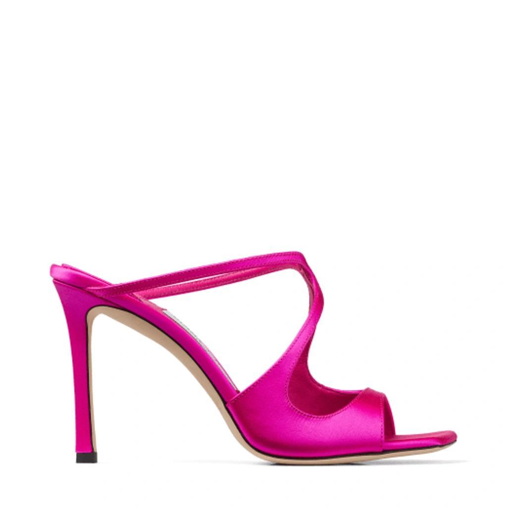 JIMMY CHOO Anise 95 High Heels Mules In Pink Product Image