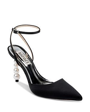 Badgley Mischka Womens Indie Faux Pearl Heel Pointed Toe Pumps Product Image