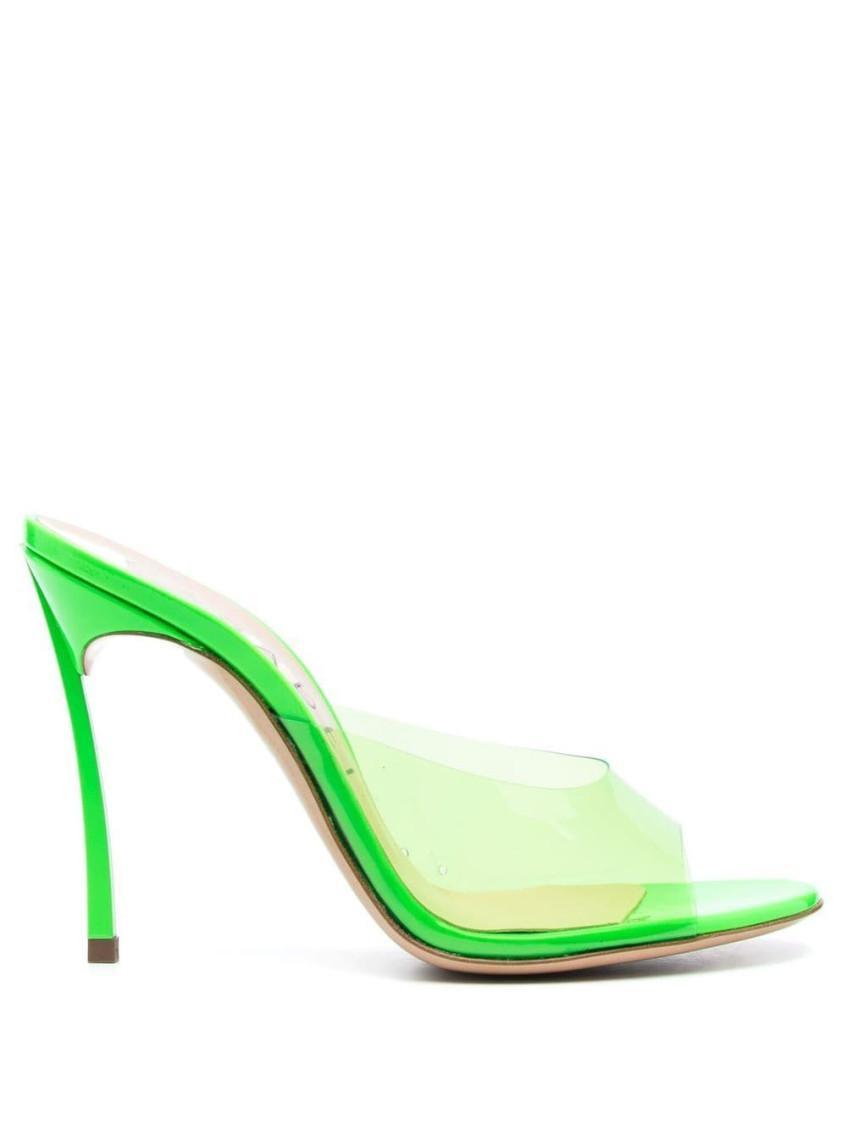 CASADEI Green Pvc Heels Product Image