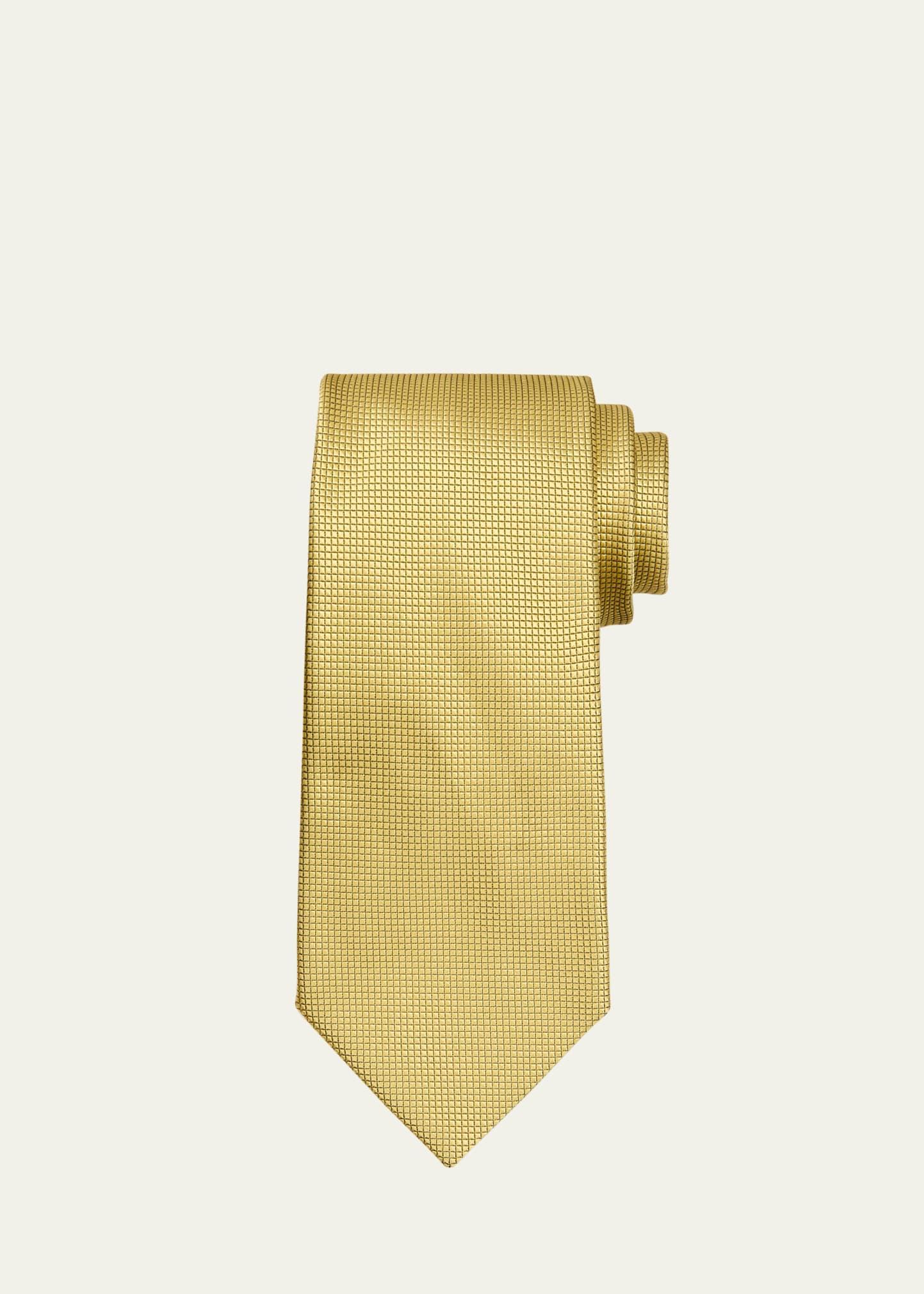 Mens Micro-Textured Silk Tie Product Image