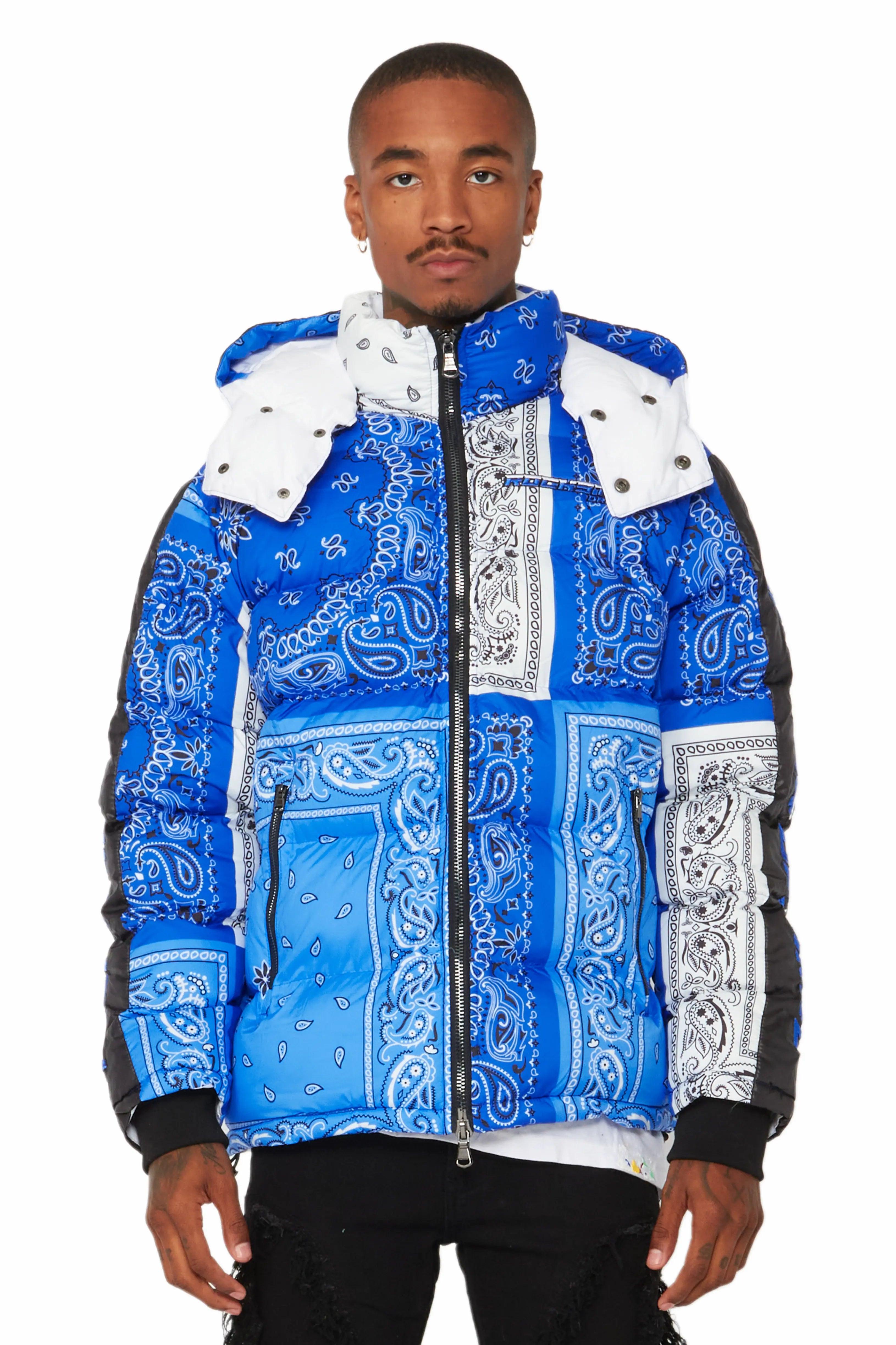 Kyro Puffer Jacket- Blue Male Product Image